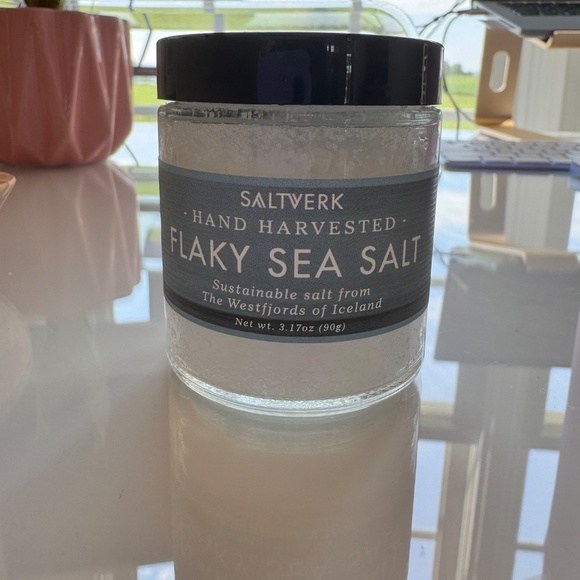 New! Handmade Olive Wood Bowl & Fork + Flaky Sea Salt Bundle - Picture 3 of 3